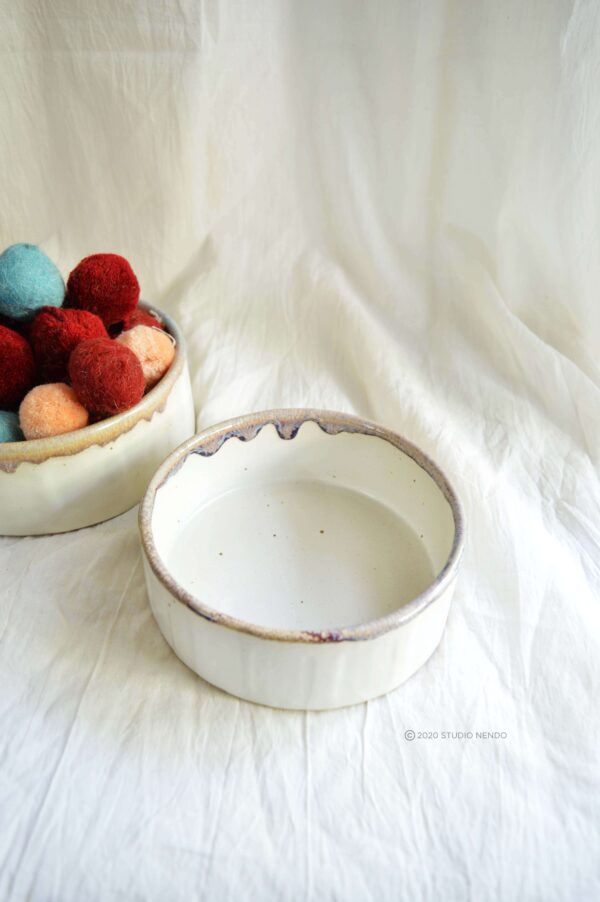 FACETED SERVING BOWLS- CANDY MELT
