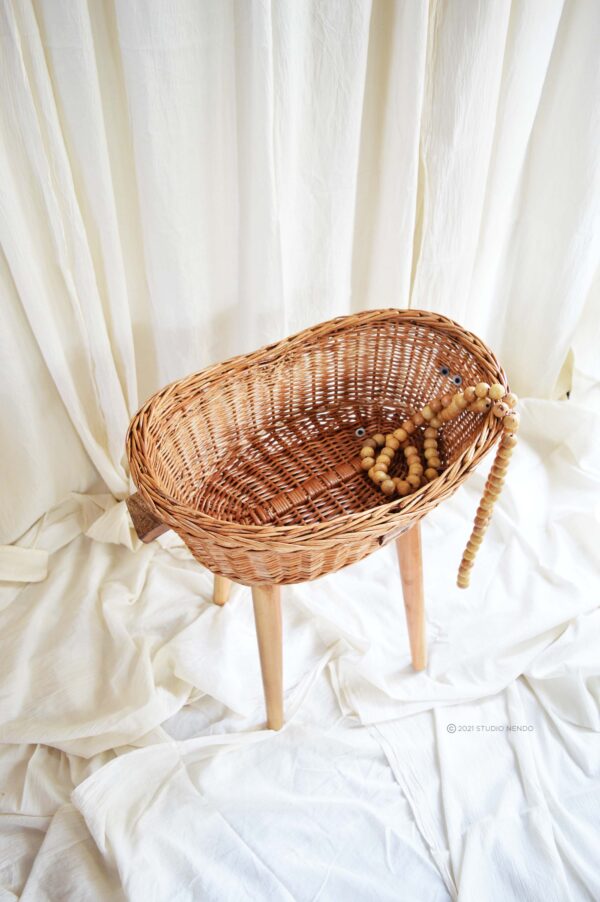 Willow Standing Laundry Basket