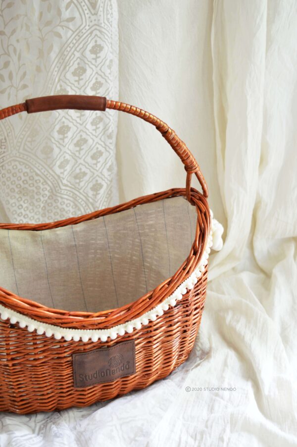 Kashmiri Willow Open Picnic Basket