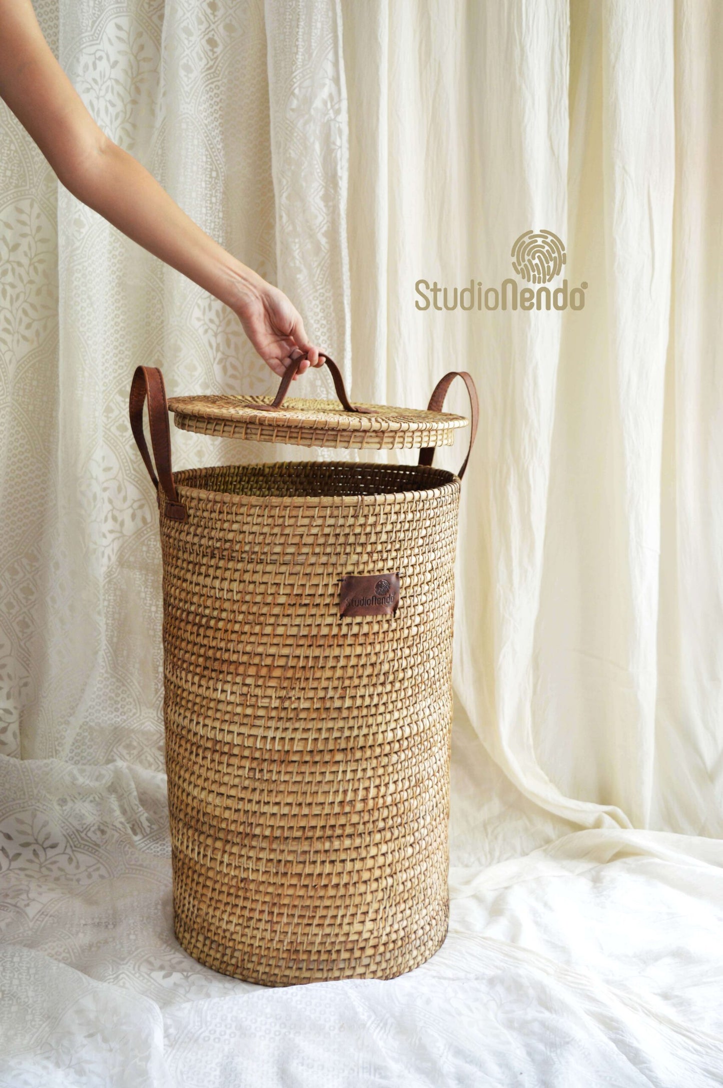 Cane Laundry Basket