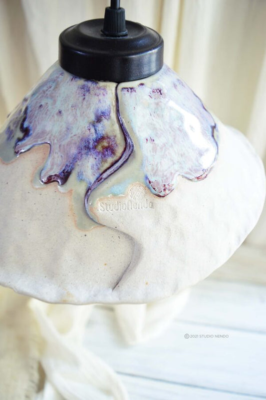 HANDMADE CERAMIC PENDANT LIGHT-Shroom #2-Made to Order