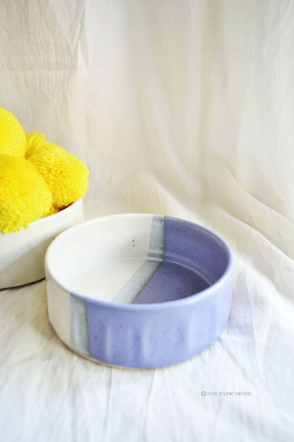 FACETED SERVING BOWLS- HALF N HALF