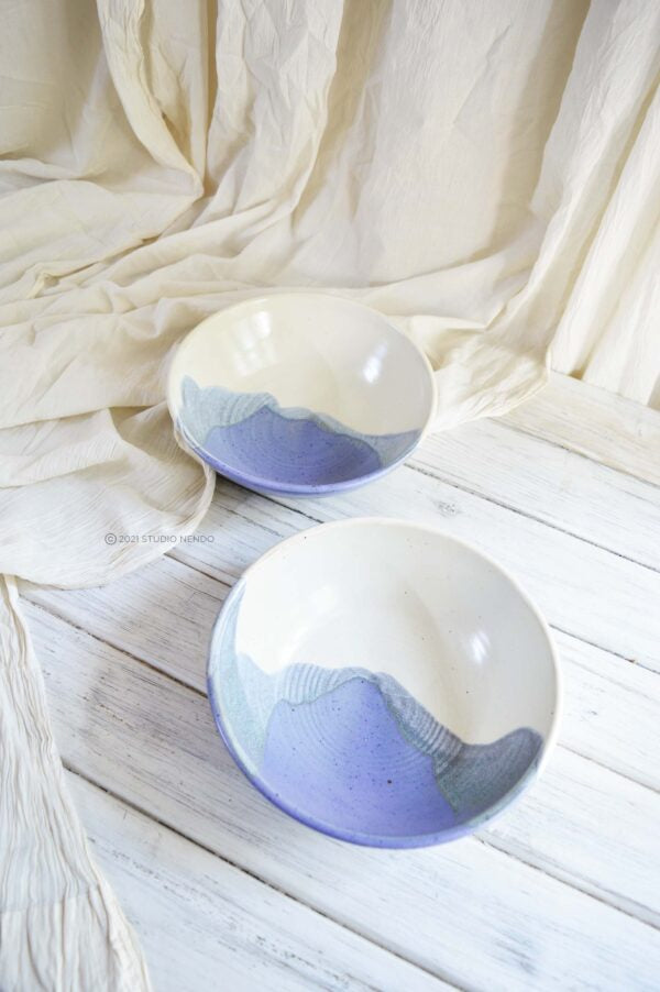 SALAD BOWL- LARGE- HALF N HALF