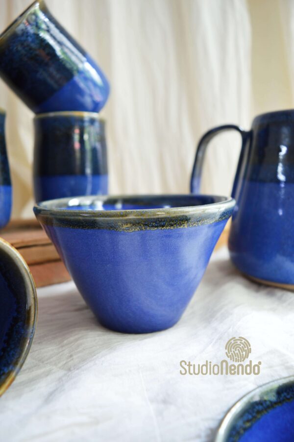 COFFEE/CHAI/MOJITO AND SNACKS FOR 4- HYGGE SET- BLUE/AMBER