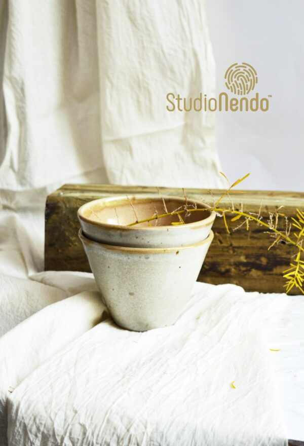 DEEP SNACK BOWLS- SMALL- OATMEAL/MUSTARD