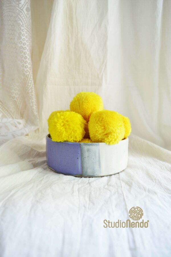 FACETED SERVING BOWLS- HALF N HALF