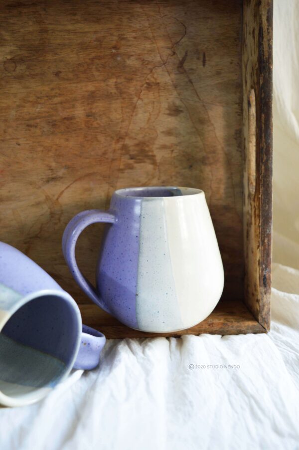 BELLY MUG- MATT BLUE