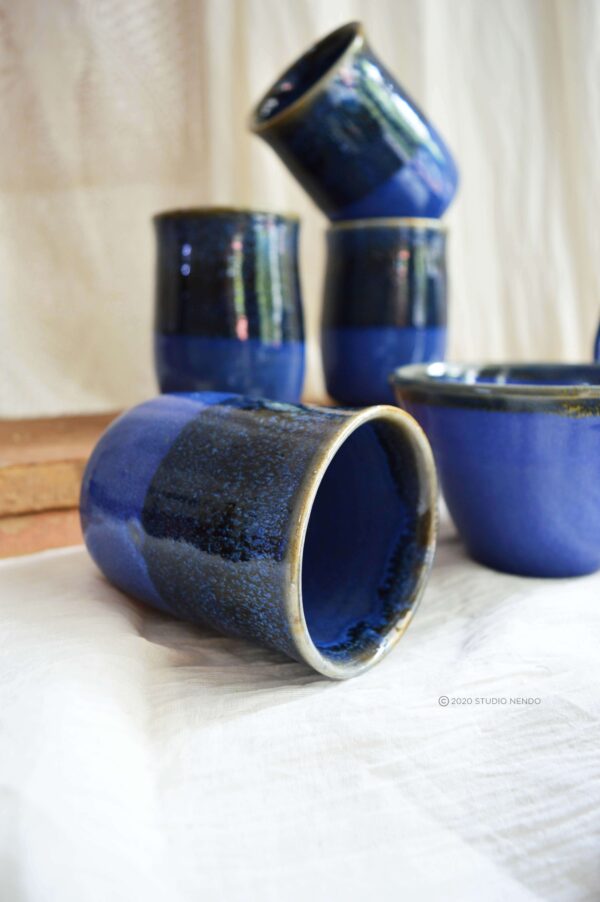 COFFEE/CHAI/MOJITO AND SNACKS FOR 4- HYGGE SET- BLUE/AMBER