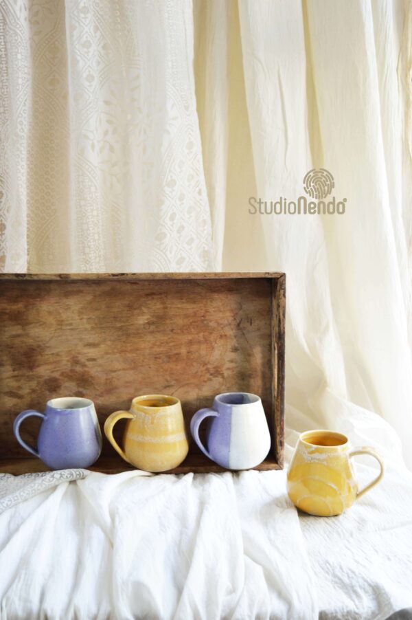 BELLY MUG- MUSTARD/CARAMEL