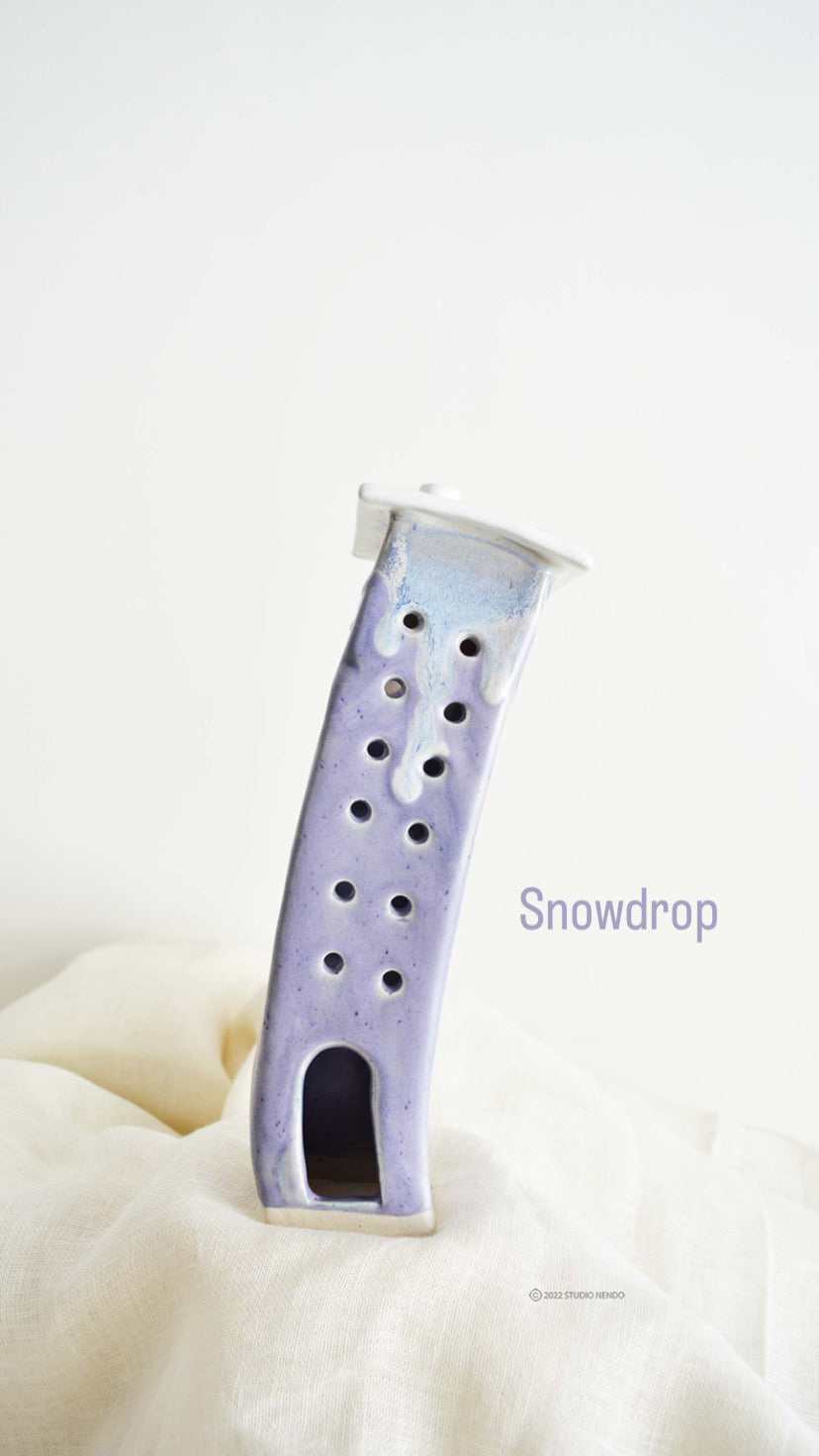SNOWDROP- Topsy Turvy Tealight Housing Society- Ceramic Sculpture