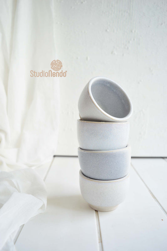ESPRESSO CUP- Set of 4- Light Grey