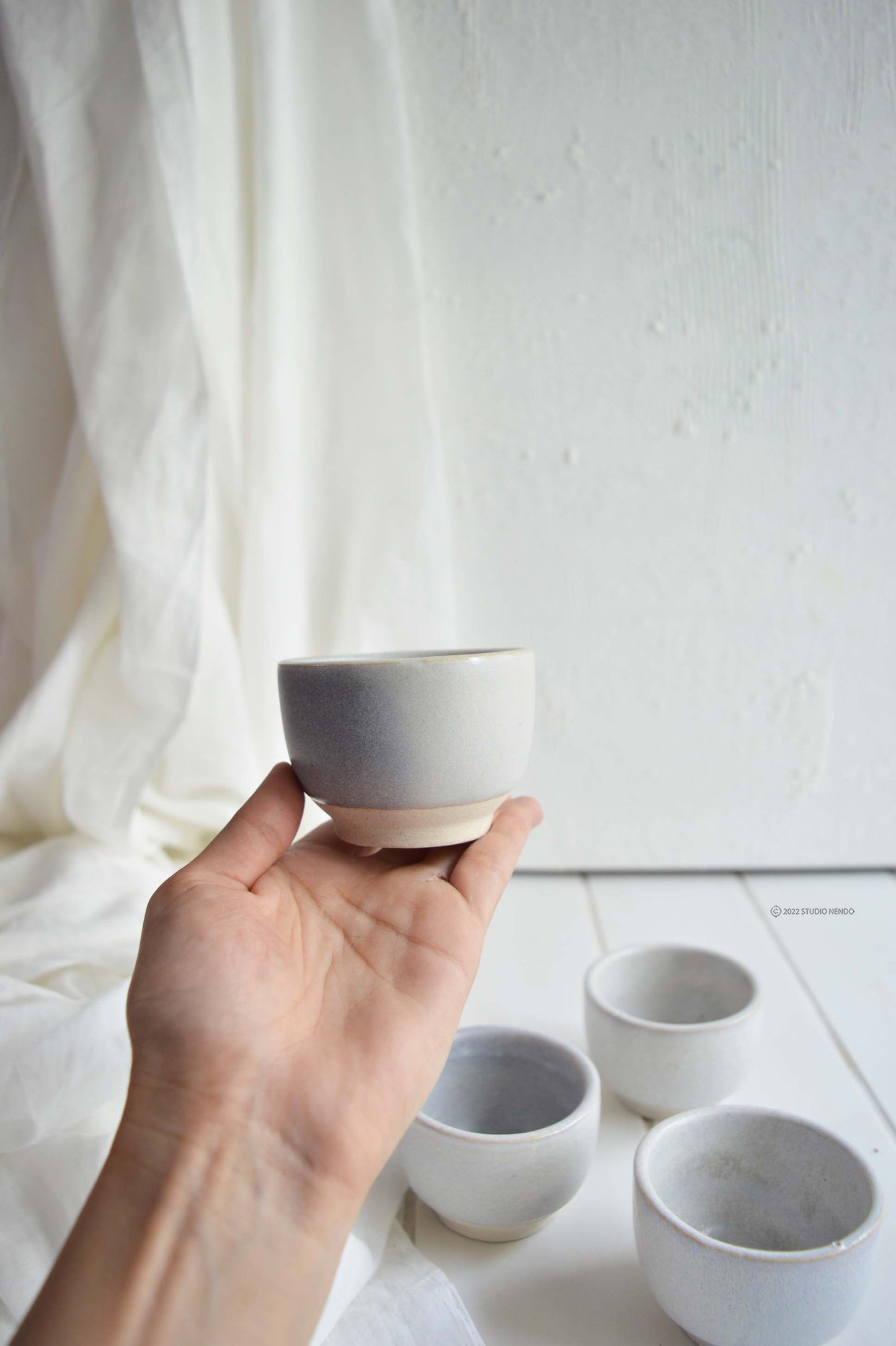 ESPRESSO CUP- Set of 4- Light Grey