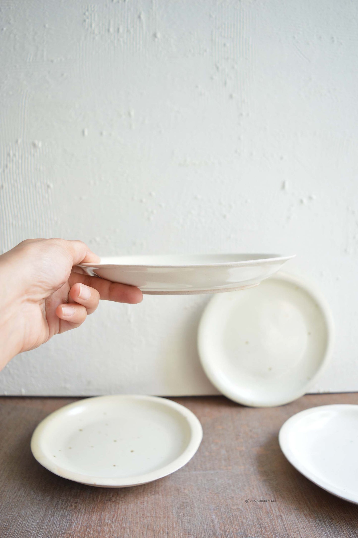 Quarter Plate- Set of 2- Cream