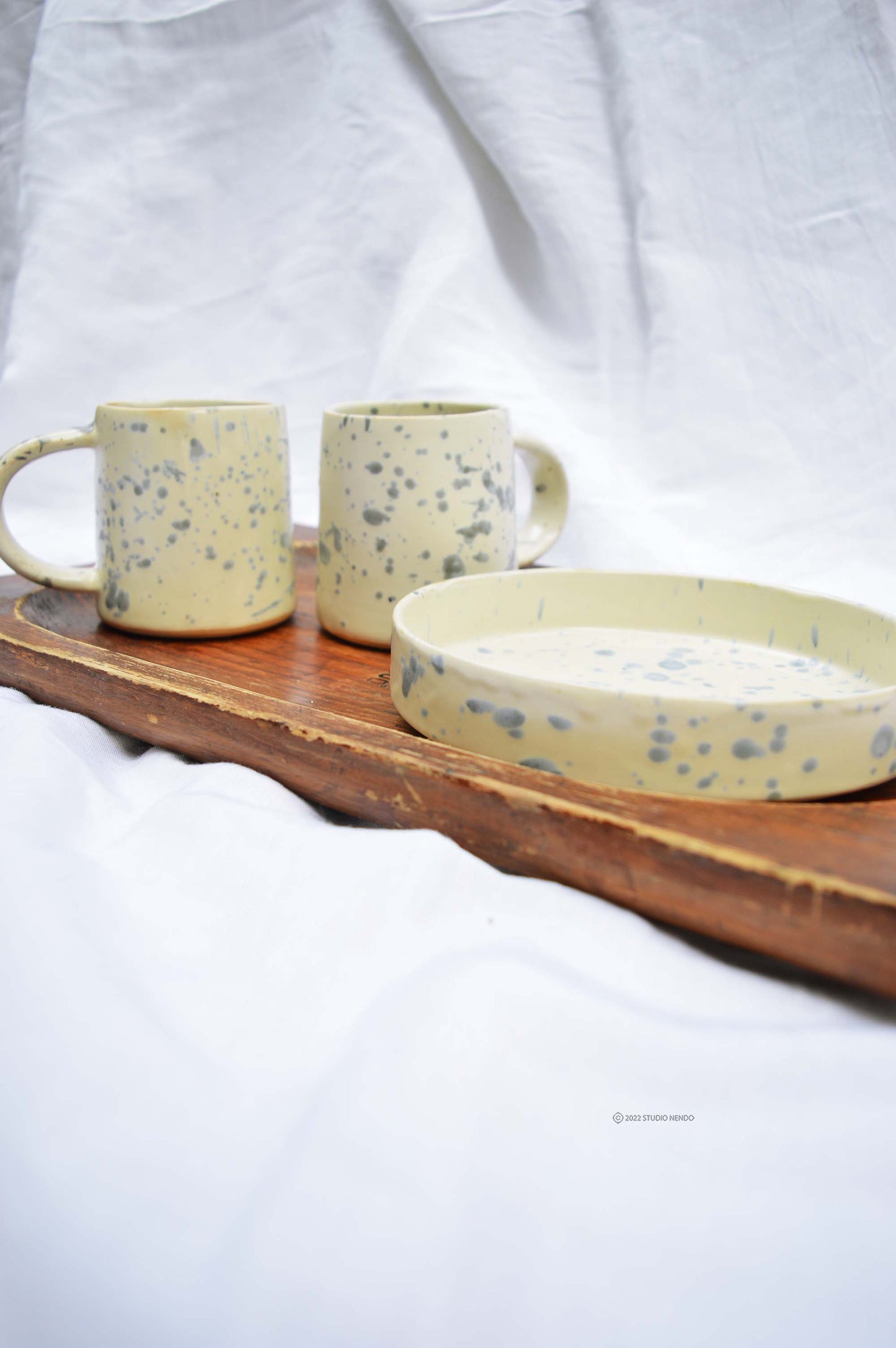 Coffee Mug and Cake Plate Set- Splash