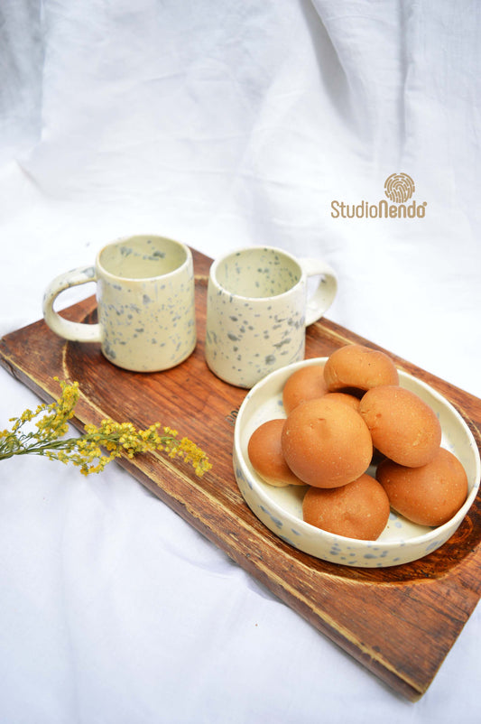 Coffee Mug and Cake Plate Set- Splash