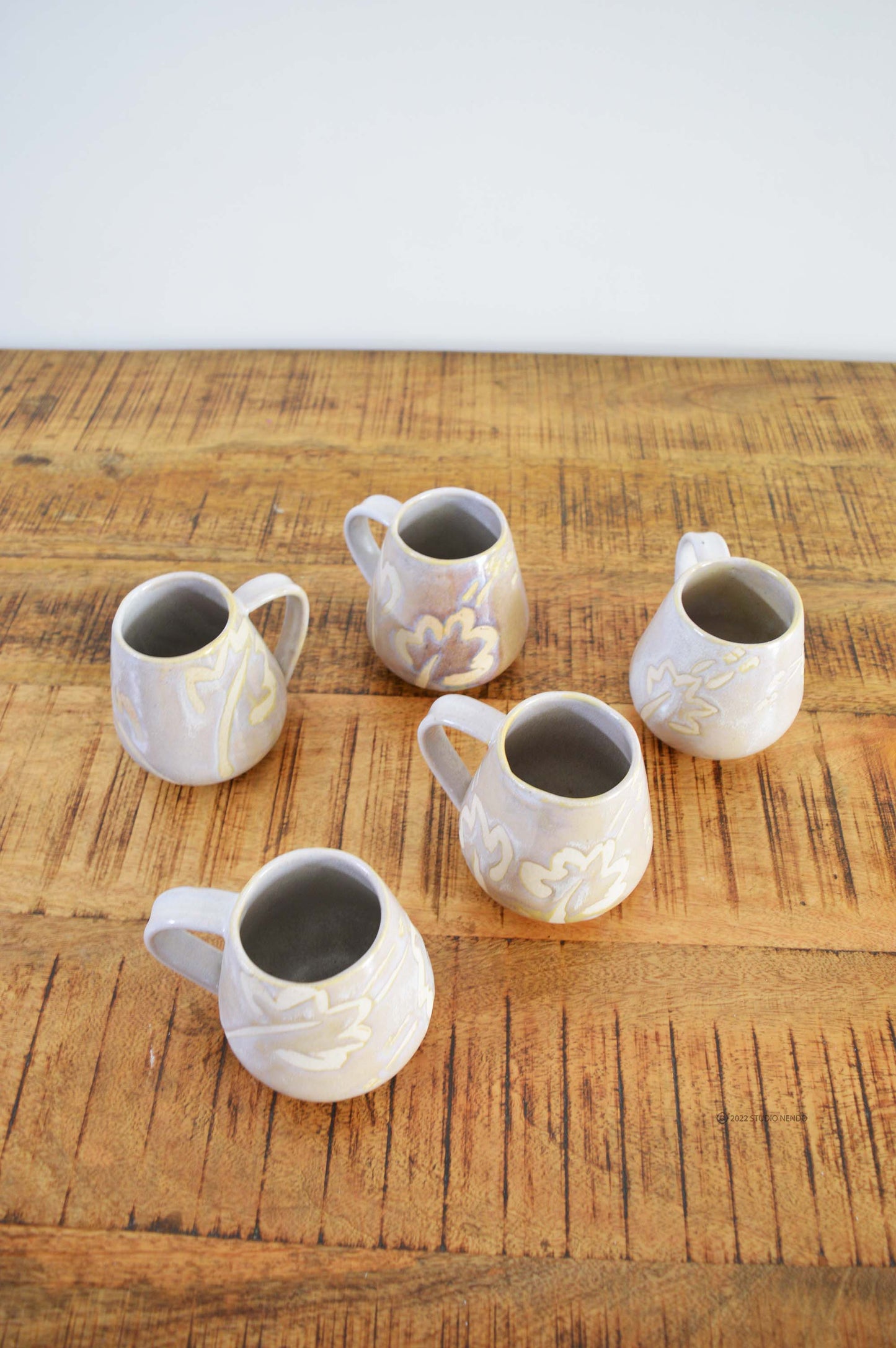 Belly Mug- Candy Land with Brushwork- Light