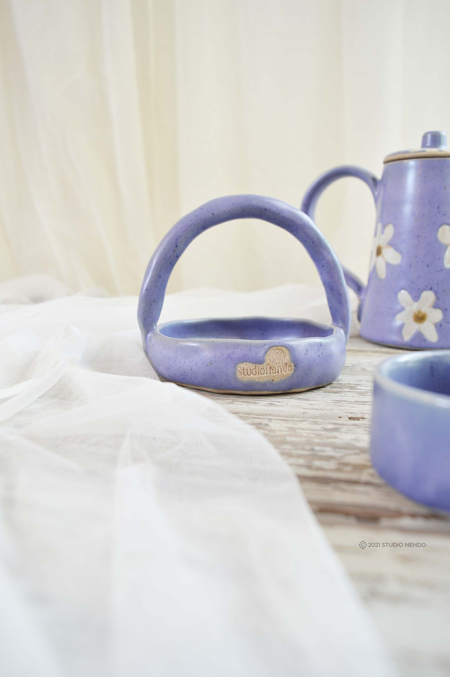 Couples Teaset- Daisy- Lilac