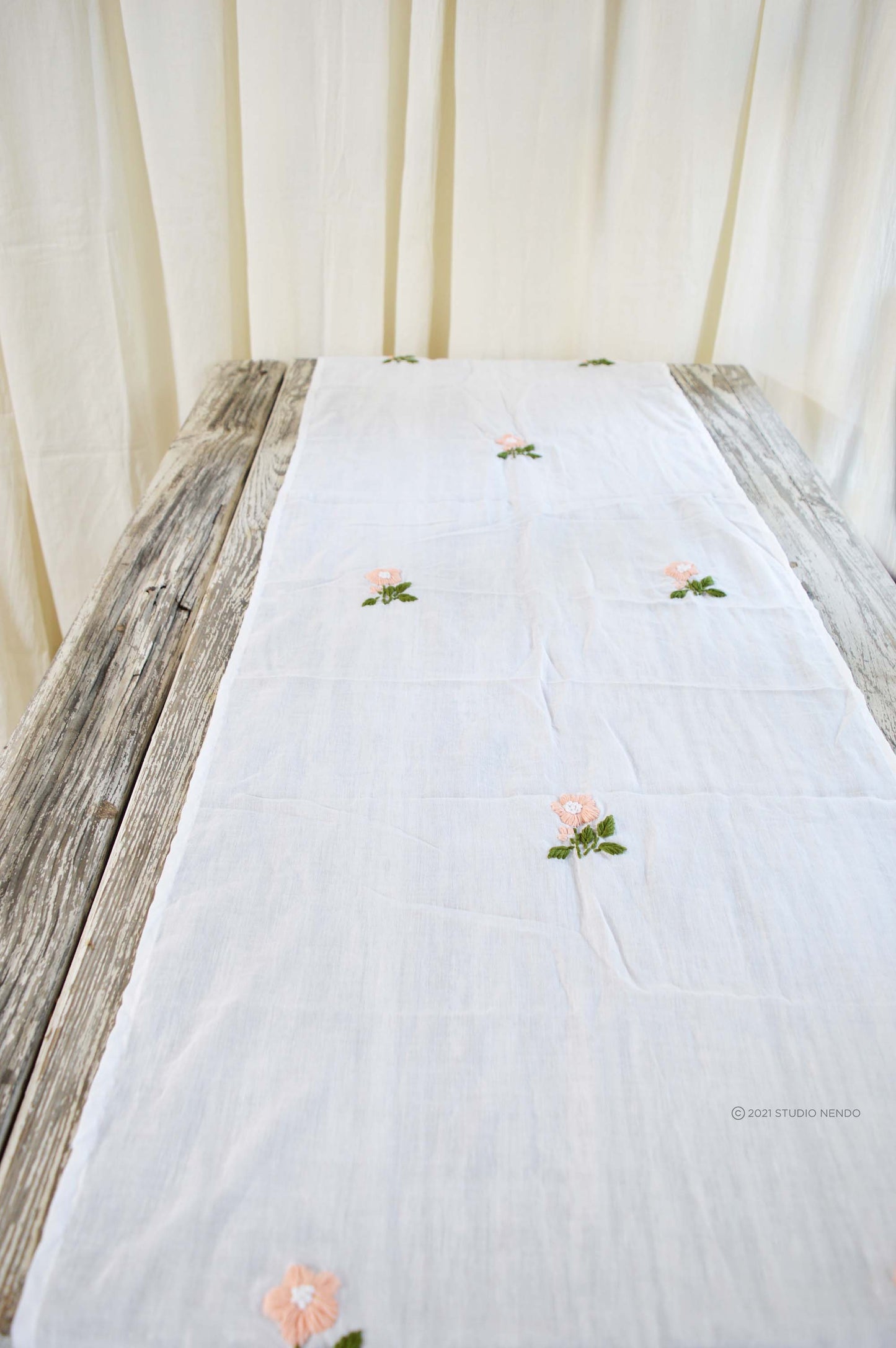 Hand Embroidered Table Runner- Aboli