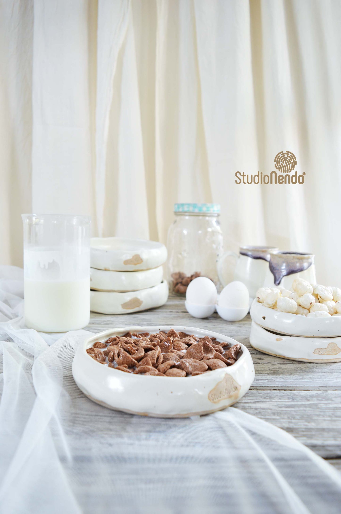 PINCH BOWL- Cream White
