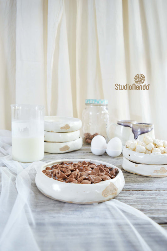 PINCH BOWL- Cream White