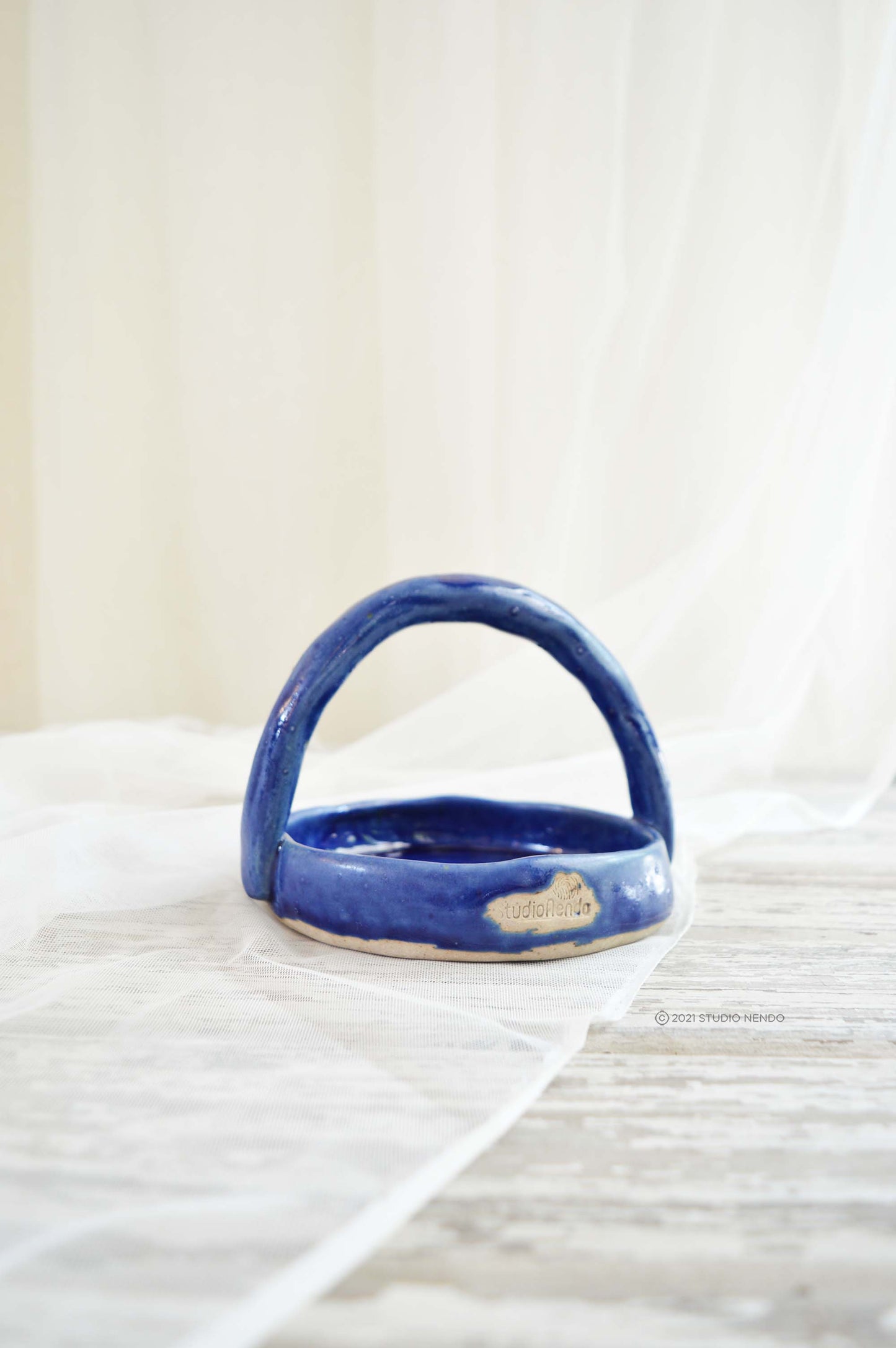 CERAMIC BASKETS- Cobalt
