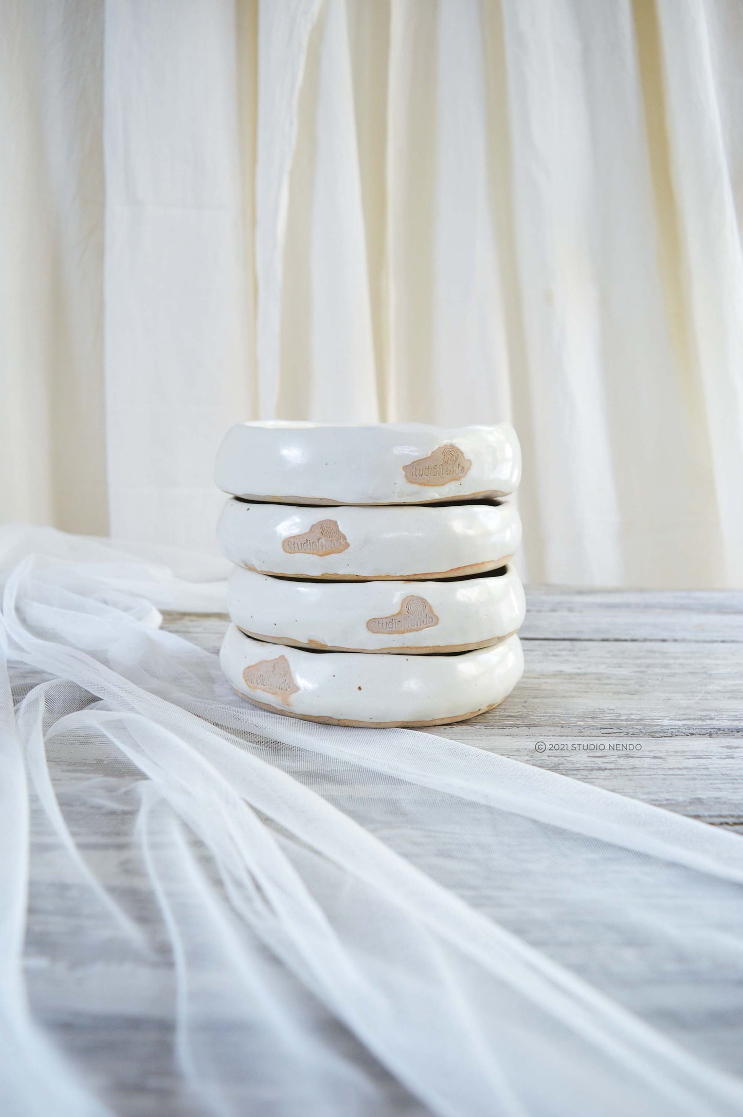 PINCH BOWL- Cream White