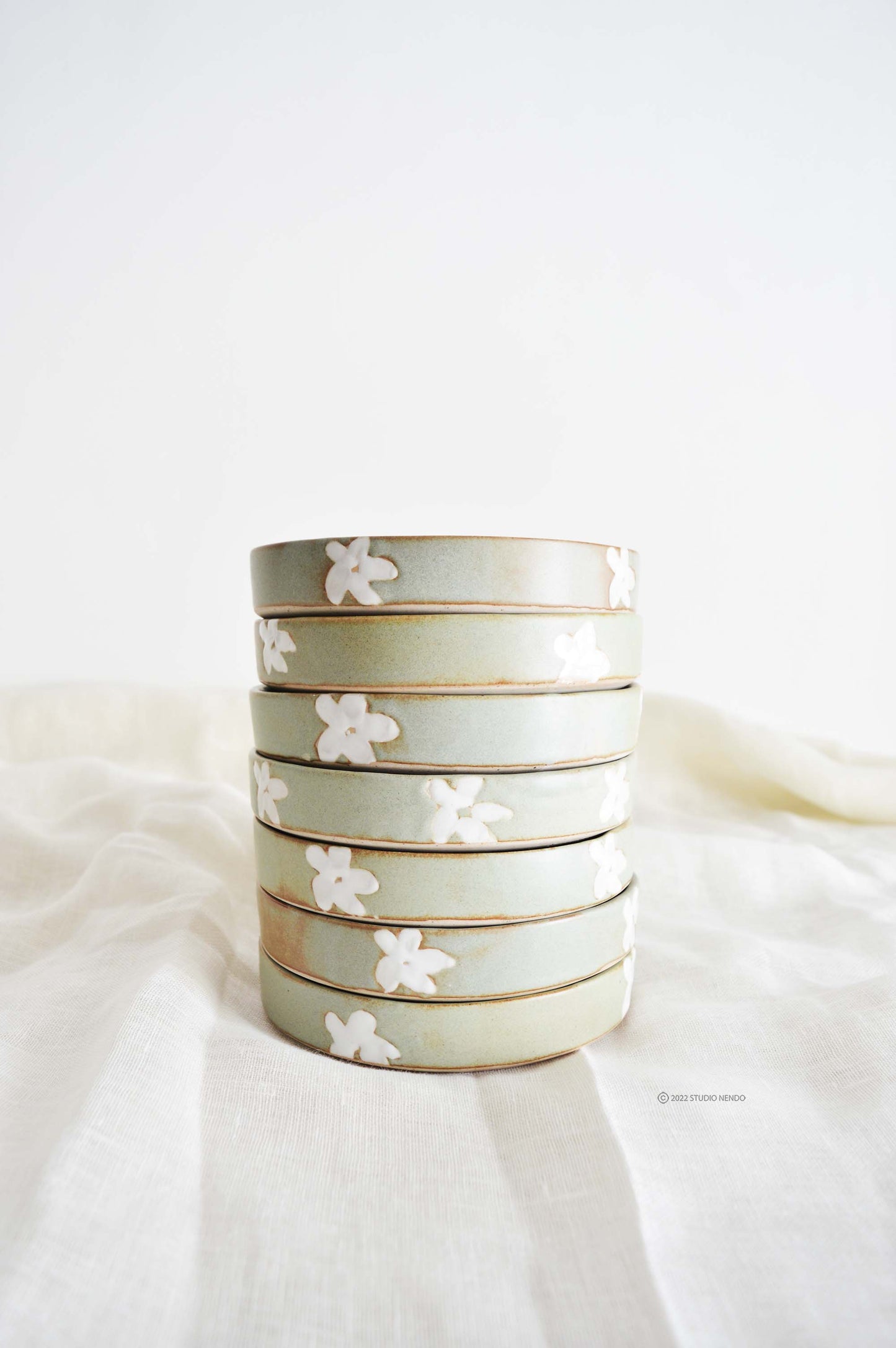Cake Plate- Mogra Motif- Set of 2
