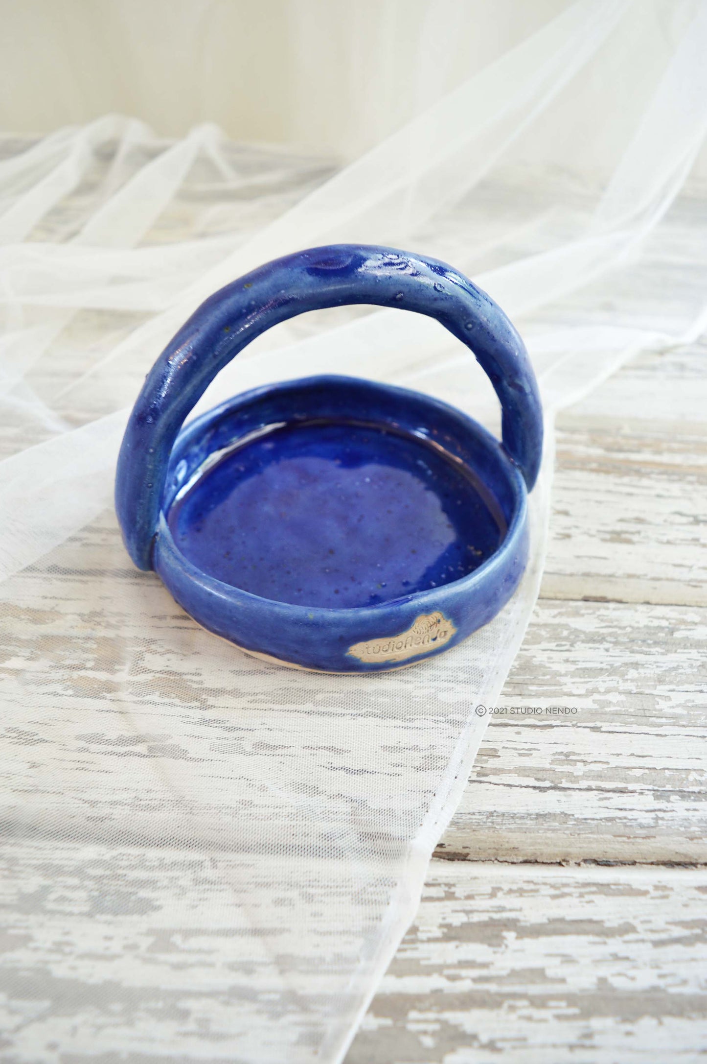 CERAMIC BASKETS- Cobalt