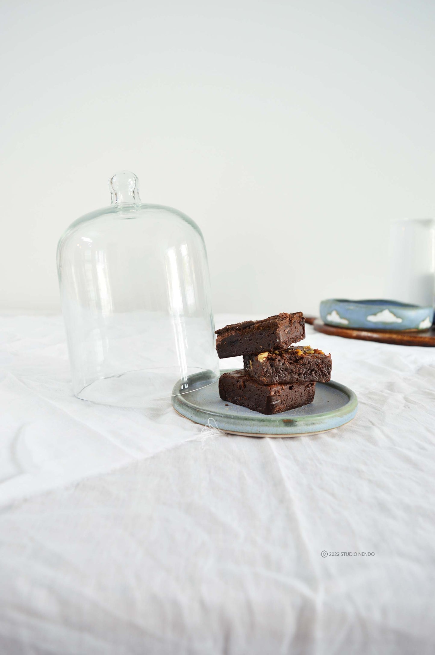 Cookie Cloche- Matt Blue
