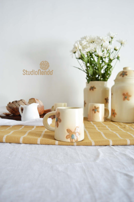 Coffe Mug- Daisy- Caramel- 250ml