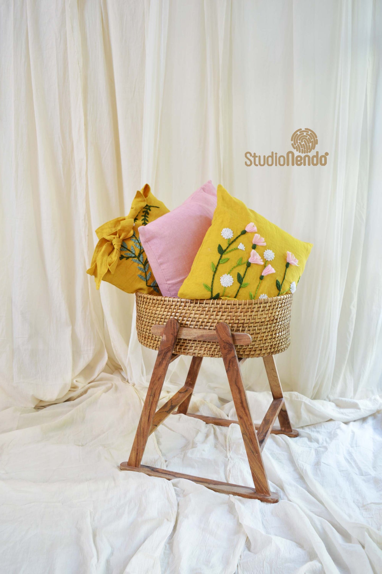 Linen Cushion Cover- Candy Pink