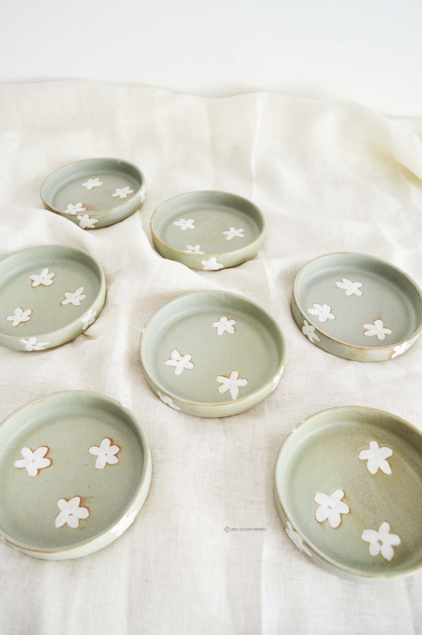 Cake Plate- Mogra Motif- Set of 2