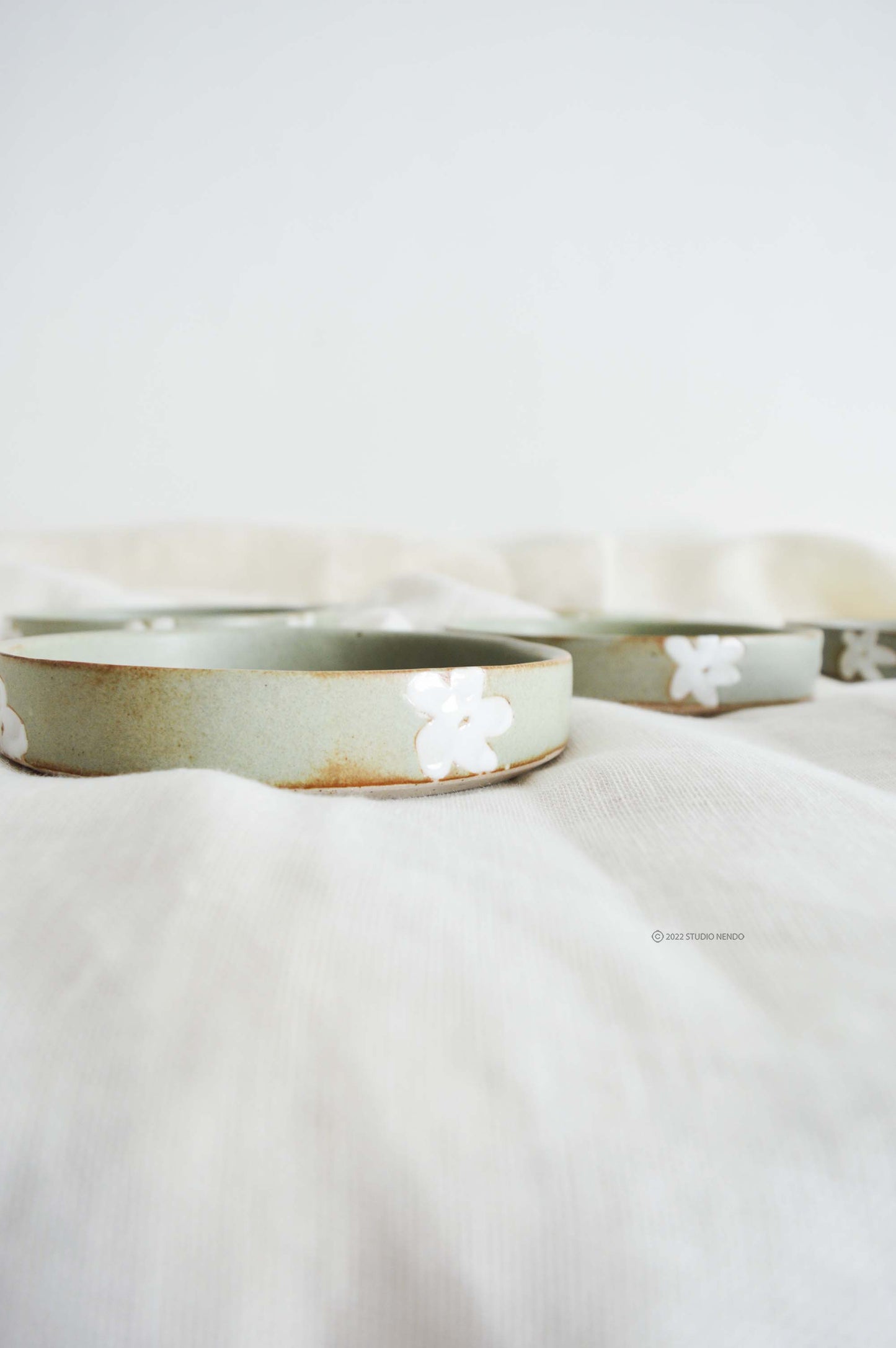 Cake Plate- Mogra Motif- Set of 2