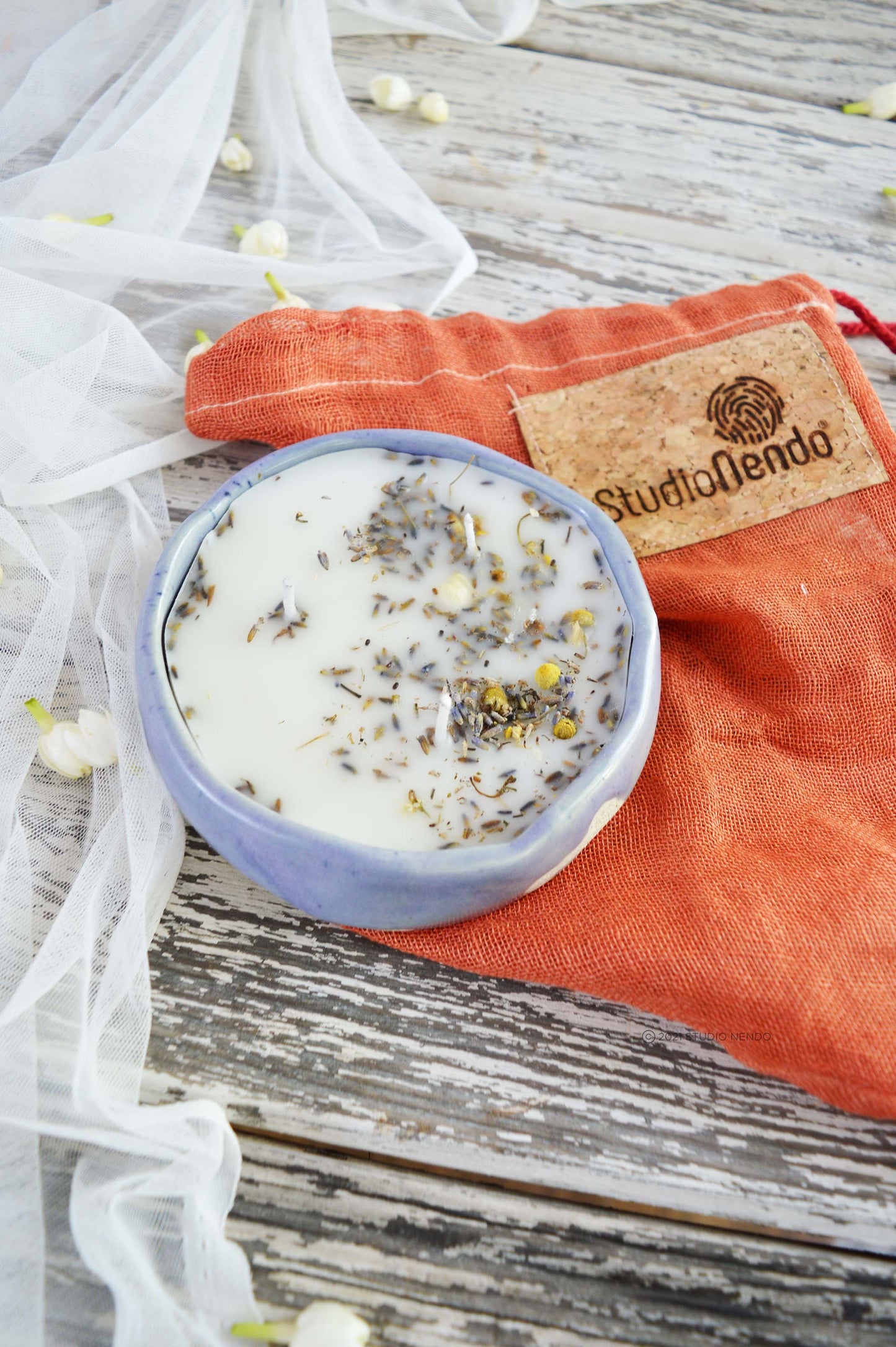 Festive Candle- Lilac- Lavender