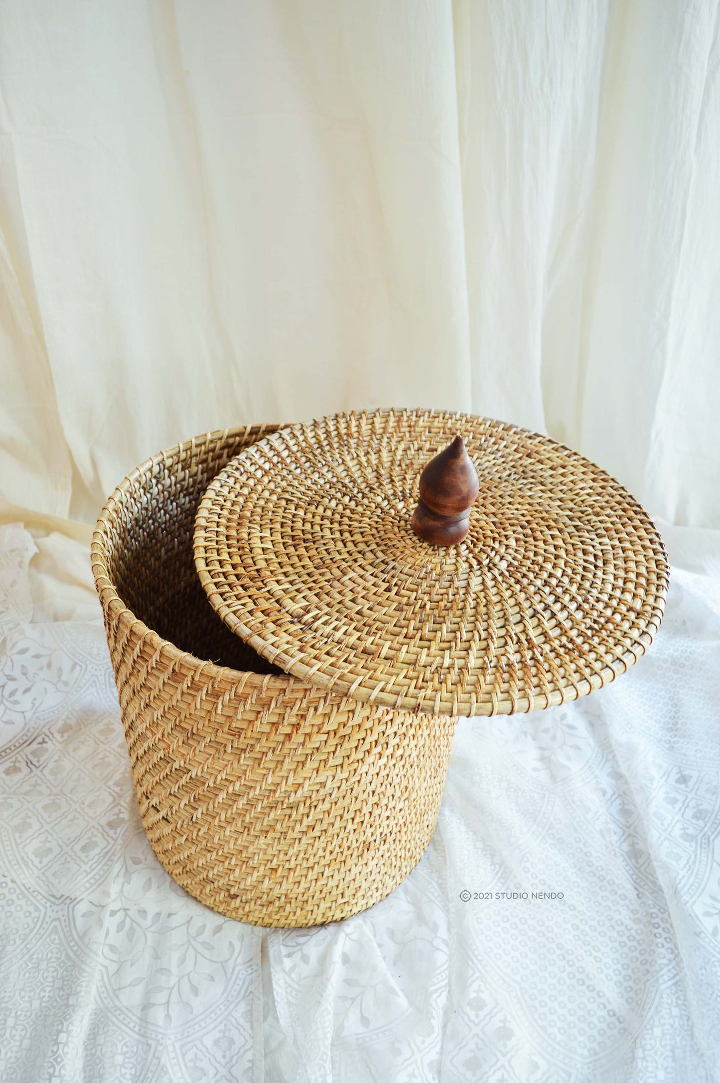 Cane Laundry Decor Basket