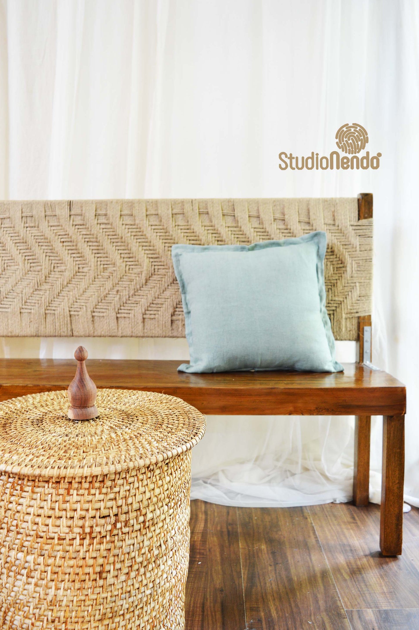 Linen Cushion Cover- Dusty Teal