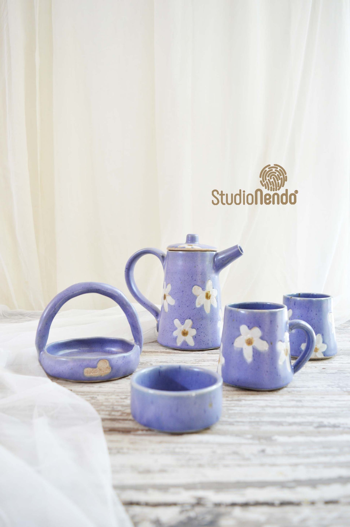 Couples Teaset- Daisy- Lilac