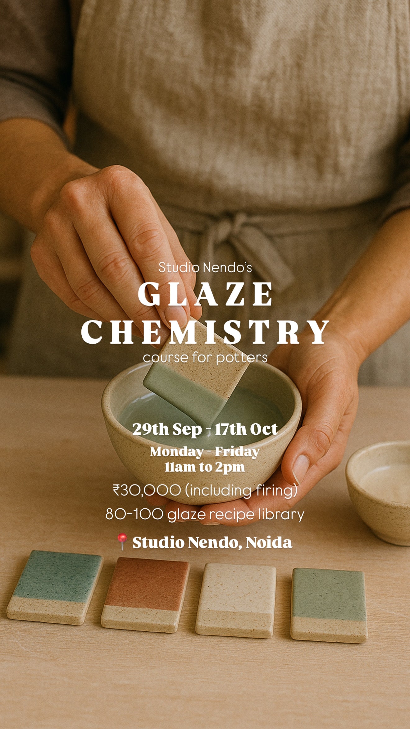 Mastering Stoneware Glazes: A Hands-On Course For Serious Potters/3-weeks