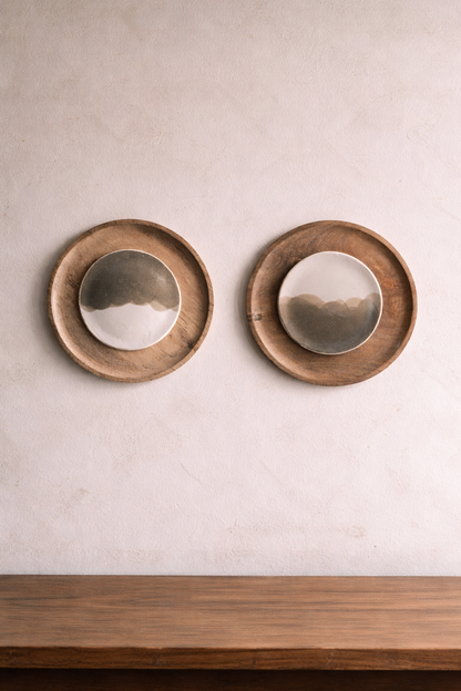 Wall Decor/Wall Plate- Fog - Set of 2