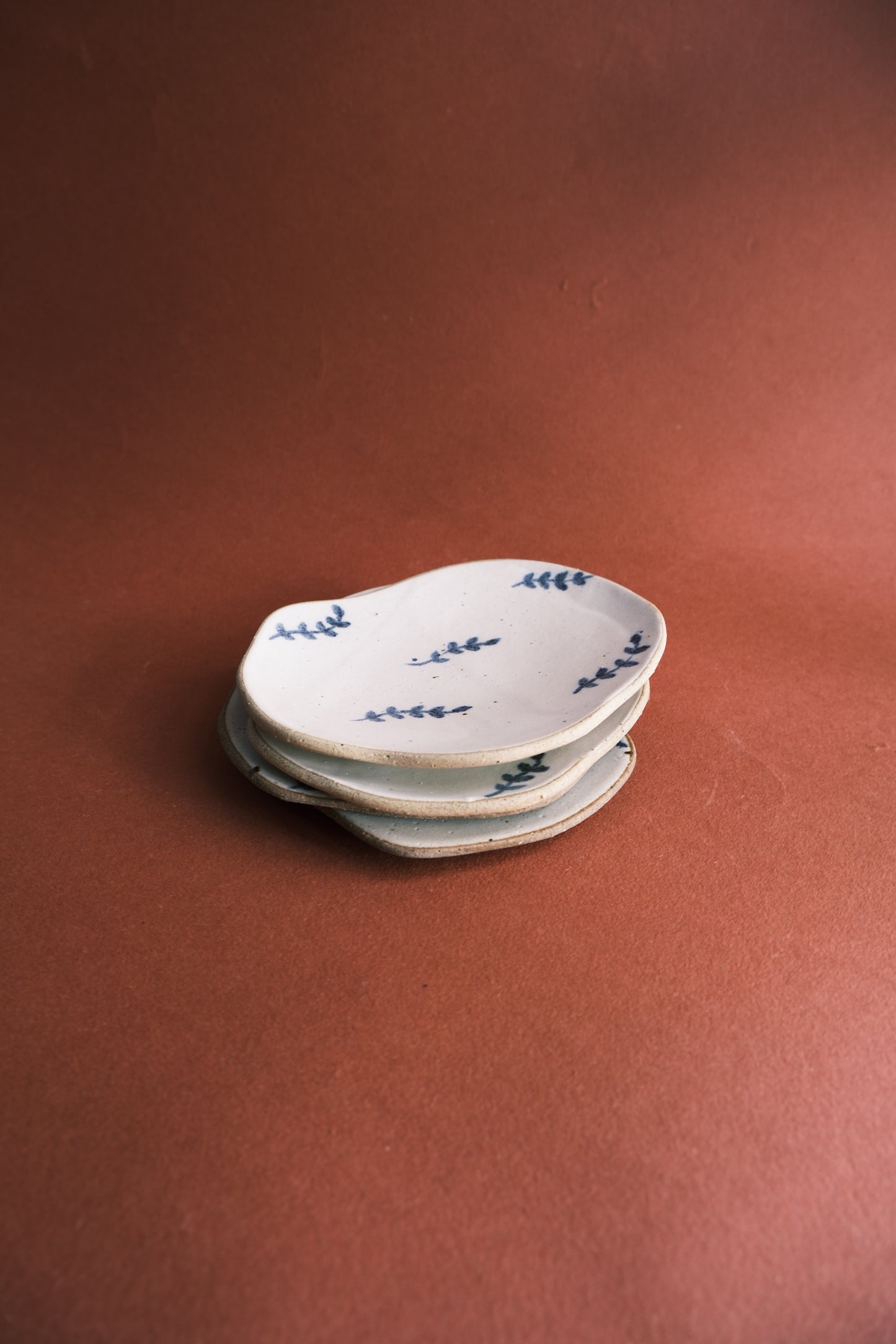 Petal Plate- Leaves Motif- Set of 2