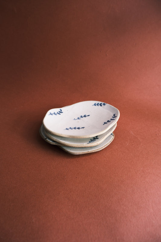 Petal Plate- Leaves Motif- Set of 2
