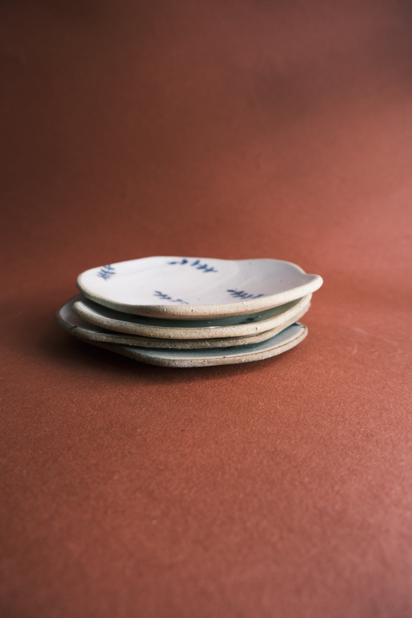 Petal Plate- Leaves Motif- Set of 2