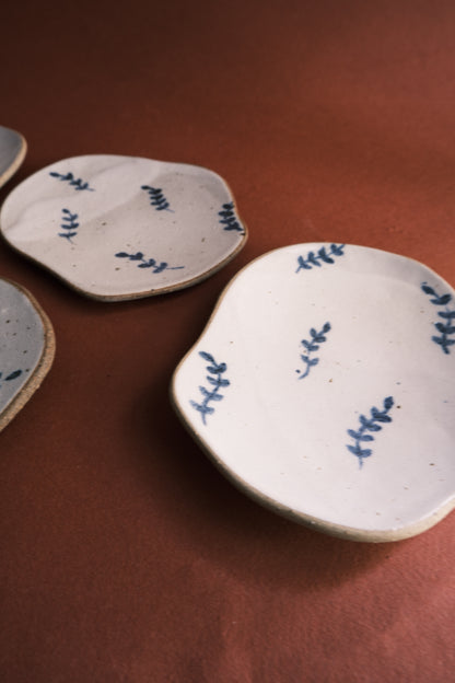 Petal Plate- Leaves Motif- Set of 2