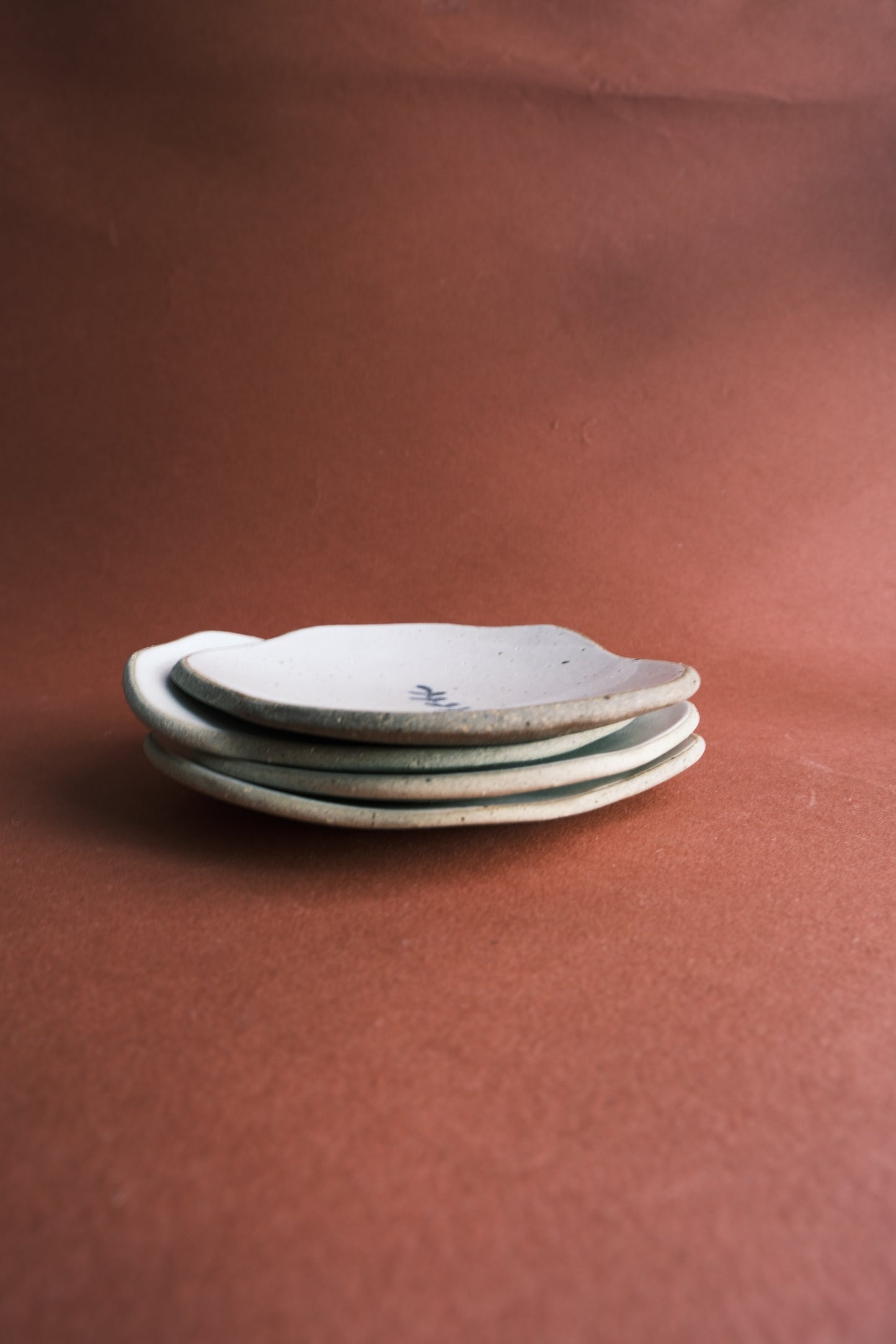 Petal Plate- Leaf Motif- Set of 2