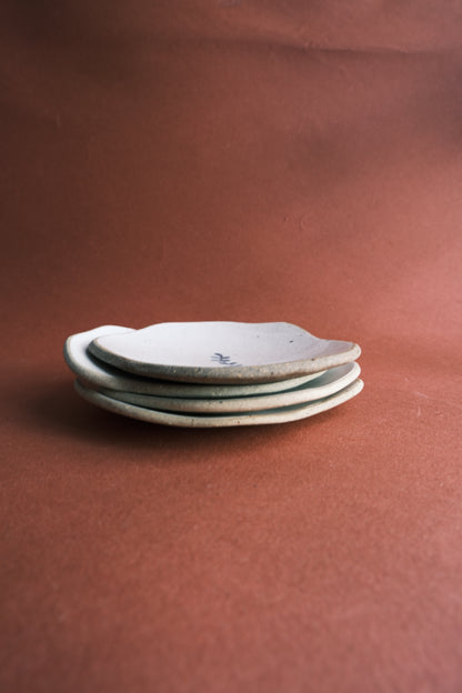Petal Plate- Leaf Motif- Set of 2
