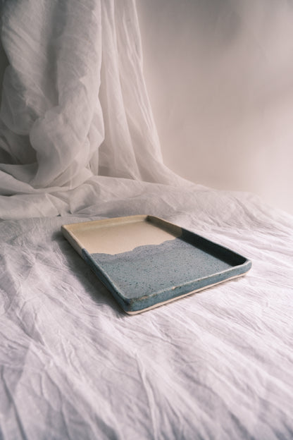 Rectangular Tray for Serving or Keepsakes- Seafoam