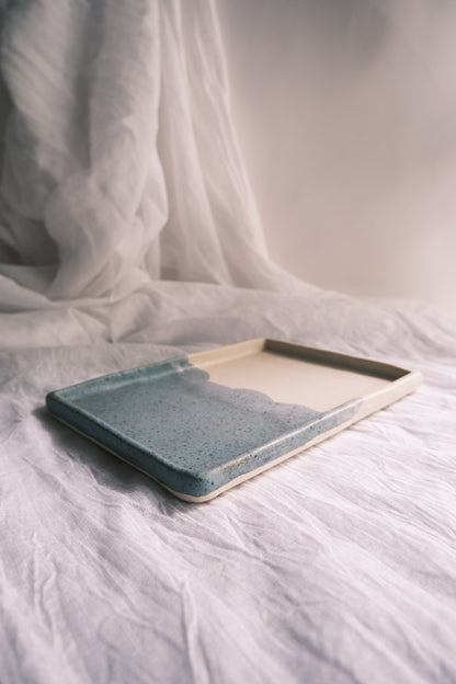 Rectangular Tray for Serving or Keepsakes- Seafoam