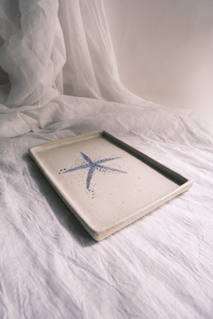 Rectangular Tray for Serving or Keepsakes- Starfish