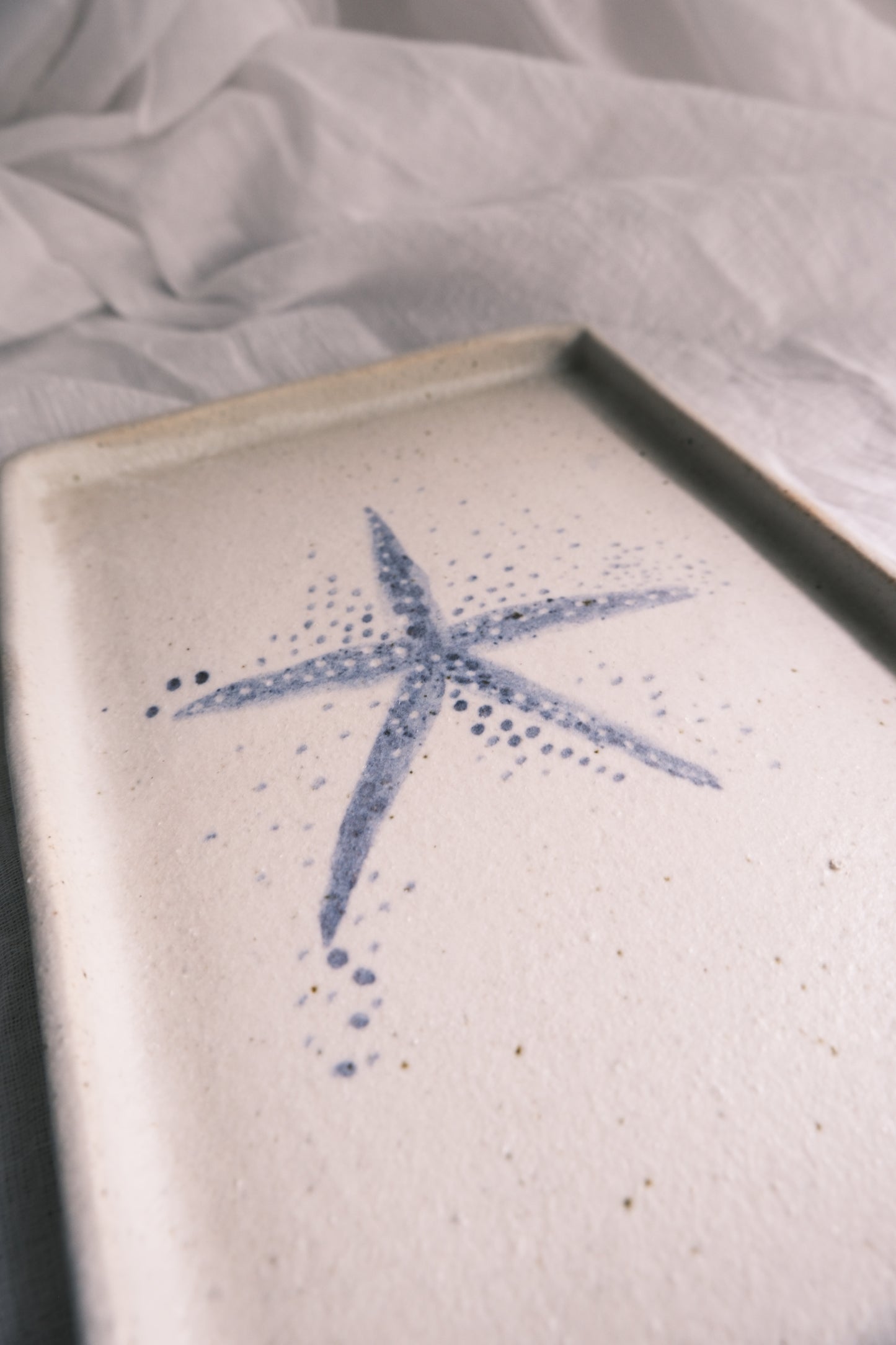 Rectangular Tray for Serving or Keepsakes- Starfish