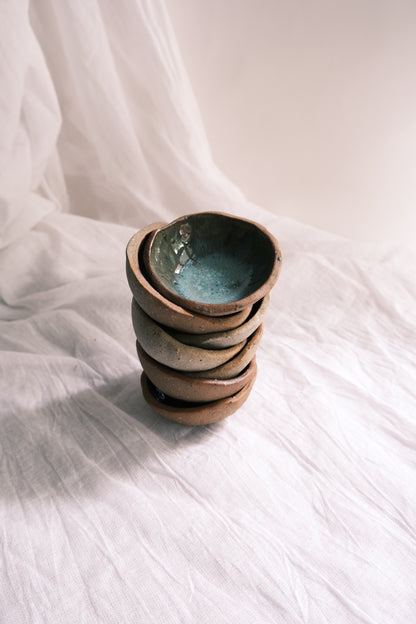 Dip Bowl/Small Katori- Set of 2- Mottled Green